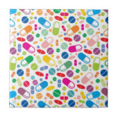 Buntes Neondrogen-Muster Fliese (Vorderseite)