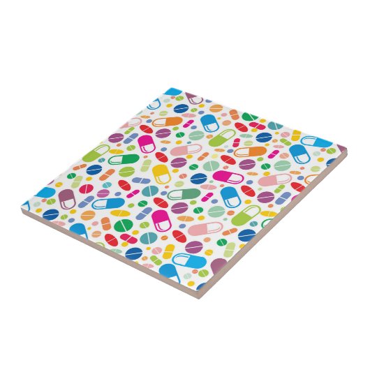 Buntes Neondrogen-Muster Fliese (Seite)