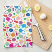 Buntes Neondrogen-Muster Geschirrtuch (Viertel Falte)