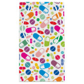 Buntes Neondrogen-Muster Kleine Geschenktüte (Rückseite)