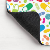 Buntes Neondrogen-Muster Mousepad (Ecke)