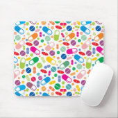 Buntes Neondrogen-Muster Mousepad (Mit Mouse)