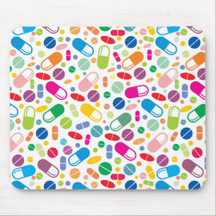 Buntes Neondrogen-Muster Mousepad