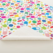 Buntes Neondrogen-Muster Sherpadecke (3/4)