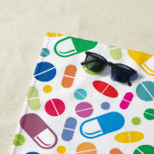 Buntes Neondrogen-Muster Strandtuch (Beispiel)