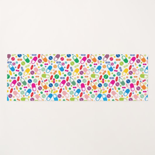 Buntes Neondrogen-Muster Yogamatte (Vorderseite (Horizontal))