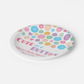 Buntes niedliches als eine pappteller (Schrägansicht)