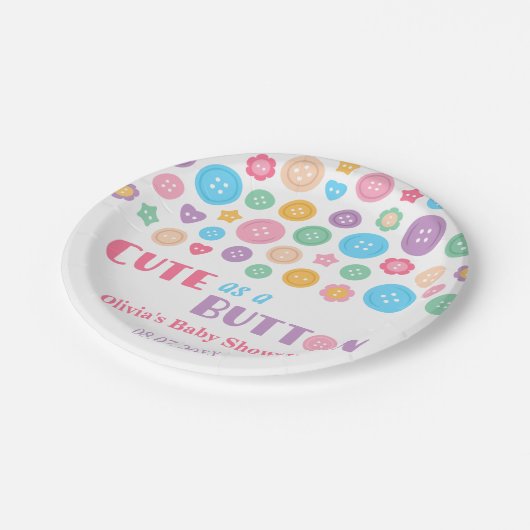 Buntes niedliches als eine pappteller (Schrägansicht)