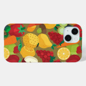 Buntes Obst- und Gemüsemuster-Handyhülle Case-Mate iPhone Hülle (Rückseite (Horizontal))
