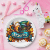 Buntes Oktoberfest Pappteller (Party)