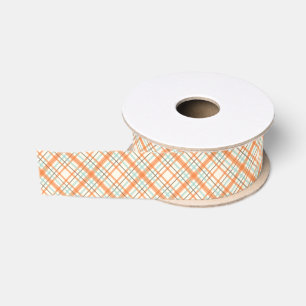 Buntes orange kariertes Band Ripsband