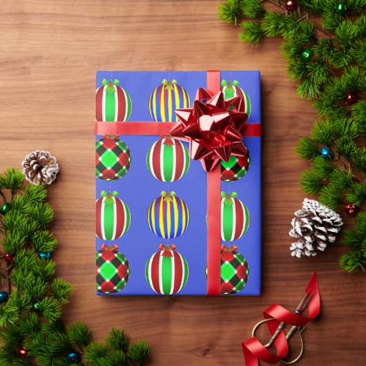 Buntes Ornament Weihnachten Geschenkpapier (Feiertagsgeschenk)