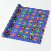 Buntes Ornament Weihnachten Geschenkpapier (Ungerollt)