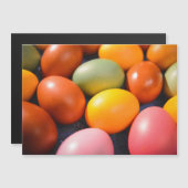 Buntes Osterei-Gewohnheits-Foto Magnetkarte (Vorne/Hinten)