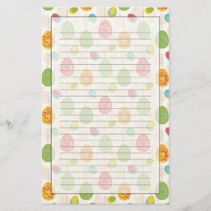 Buntes Osterei-Muster Briefpapier