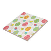 Buntes Osterei-Muster Fliese (Seite)
