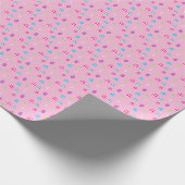 Buntes Osterei-Muster Geschenkpapier (Ecke)
