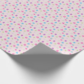 Buntes Osterei-Muster Geschenkpapier (Ecke)