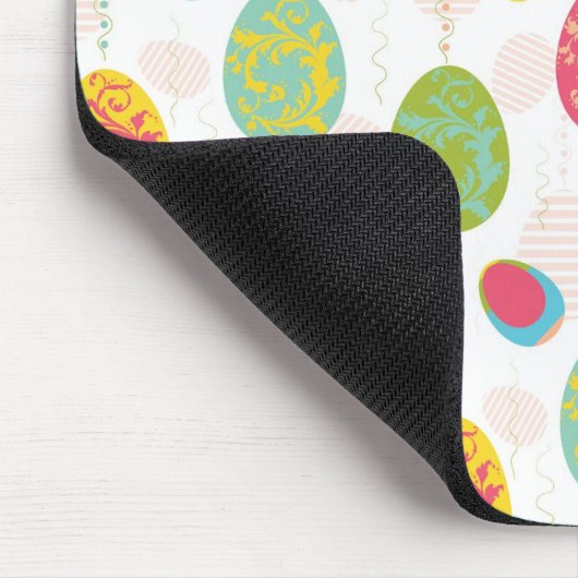 Buntes Osterei-Muster Mousepad (Ecke)