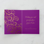 Buntes Ostereier Feiertagskarte (Innenseite)