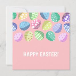 Buntes Ostereier Feiertagskarte