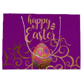 Buntes Ostereier Große Geschenktüte (Rückseite)