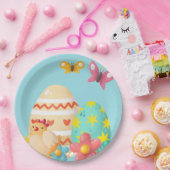 Buntes Ostereier Pappteller (Party)