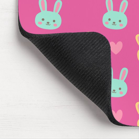 Buntes Osterhasen-Muster | Mousepad (Ecke)