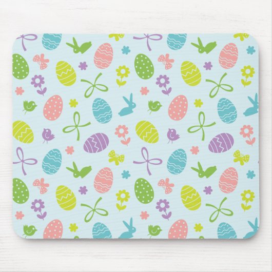 Buntes Ostern-Frühlings-Muster | Mousepad (Vorne)