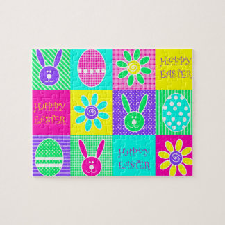 Buntes Ostern Puzzle