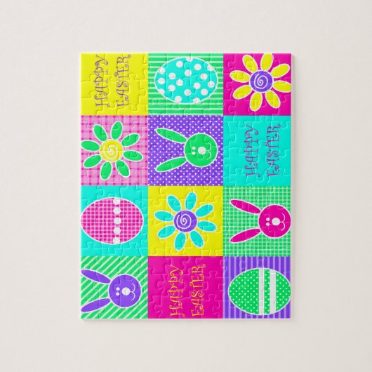 Buntes Ostern Puzzle (Vertikal)