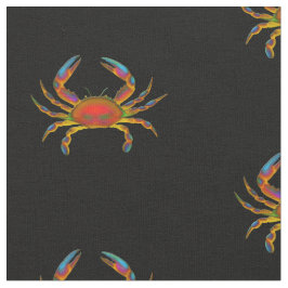 Buntes Ozean-Krabben-Baumwollgewebe Stoff