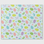 Buntes Packpapier des Ostern-Frühlings-Muster-| (Flach)
