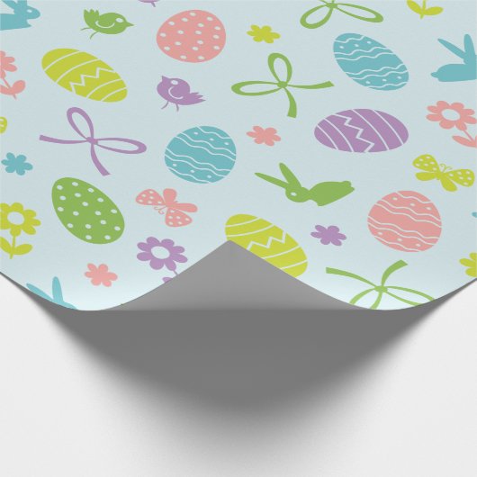 Buntes Packpapier des Ostern-Frühlings-Muster-| (Ecke)