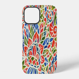 Buntes Paisley-Druck-Batik-Muster iPhone 12 Hülle