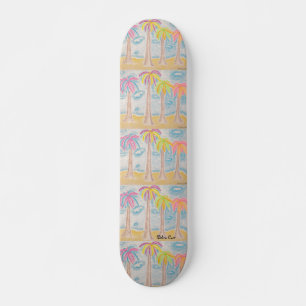 Buntes Palme-Skateboard Skateboard