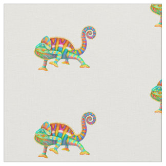 Buntes Panther-Chamäleon-Baumwollgewebe Stoff