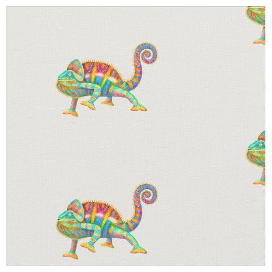 Buntes Panther-Chamäleon-Baumwollgewebe Stoff (Nahaufnahme)