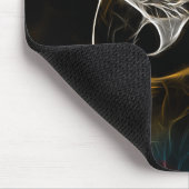Buntes Papageien-Fraktal Digital Mousepad (Ecke)