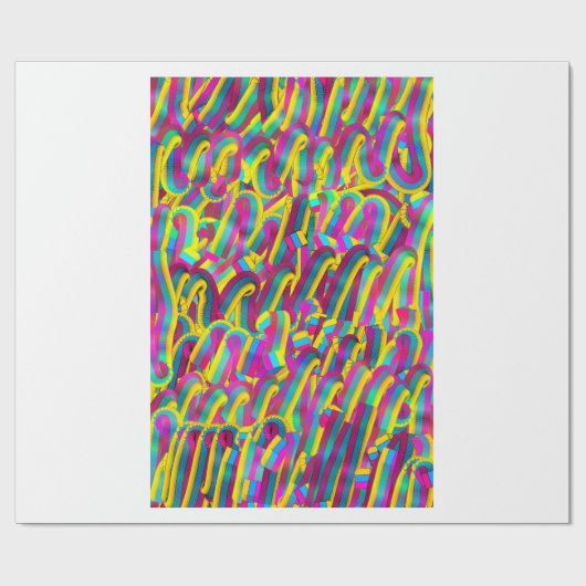 Buntes Papier Geschenkpapier (Flach)