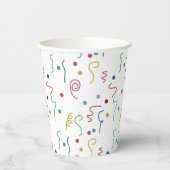 Buntes Party-Konfetti-Muster Pappbecher (Links)