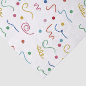 Buntes Partybuntkonfetti-Muster Seidenpapier (Ausschnitt)