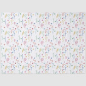 Buntes Partybuntkonfetti-Muster Seidenpapier (Vorderseite)
