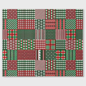 buntes Patchwork Geschenkpapier (Flach)