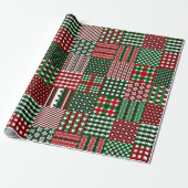 buntes Patchwork Geschenkpapier (Ungerollt)