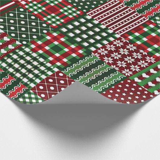 buntes Patchwork Geschenkpapier (Ecke)