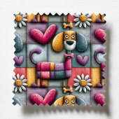 Buntes Patchwork-Hundemuster Haustier-Pfleger Schürze