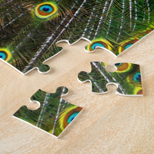 Buntes Pfau Puzzle (Seite)