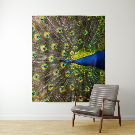 Buntes Pfau Wandteppich (Beispiel)