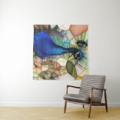 Buntes Pfauenmosaikband Wandteppich (Beispiel (Horizontal))